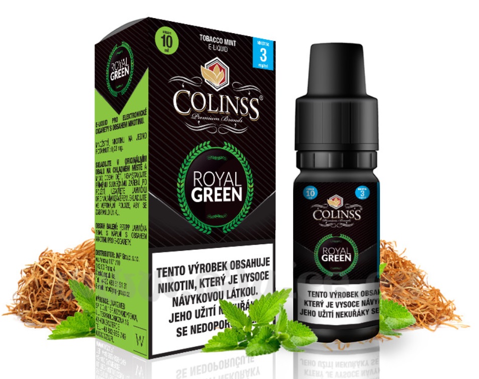 Colinss Royal Green Tabák s mátou 10 ml Množství nikotinu: 0mg