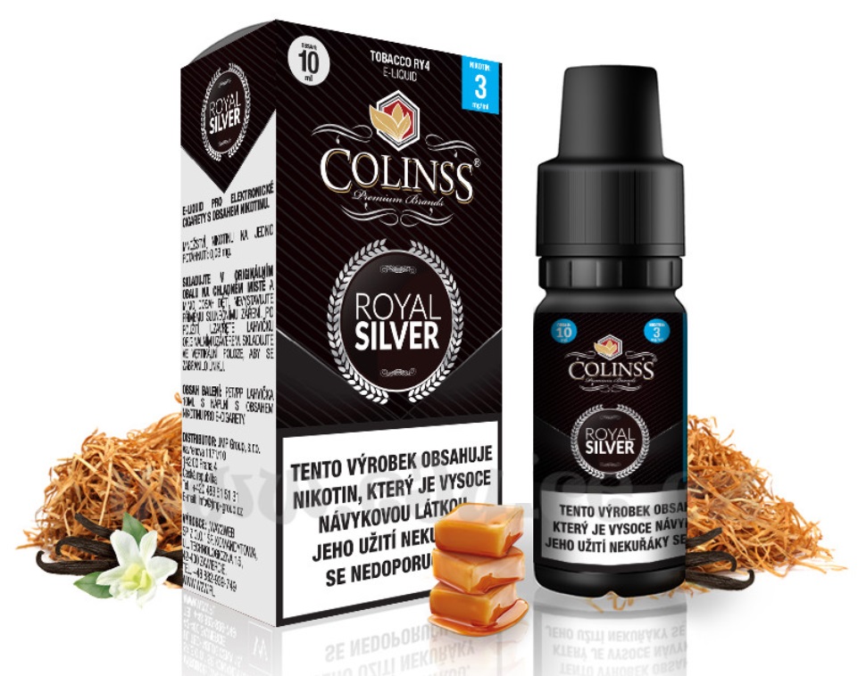 Colinss Royal Silver RY4 tabák 10 ml Množství nikotinu: 18mg