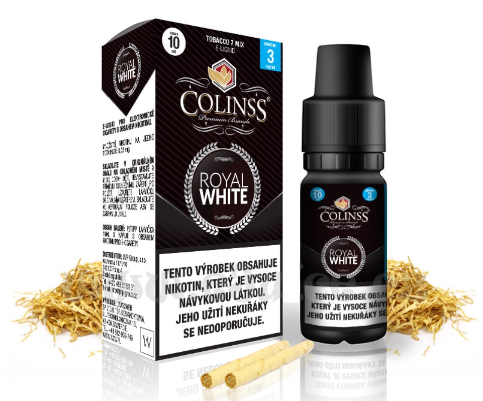 Colinss Royal White Cigaretový tabák 10 ml Množství nikotinu: 12mg