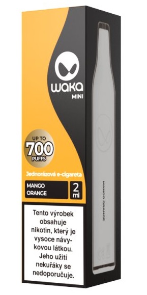 WAKA Mini Mango Orange 18 mg 700 potáhnutí 1 ks