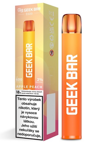 Geek Bar E600 Apple Peach 20 mg 600 potáhnutí 1 ks