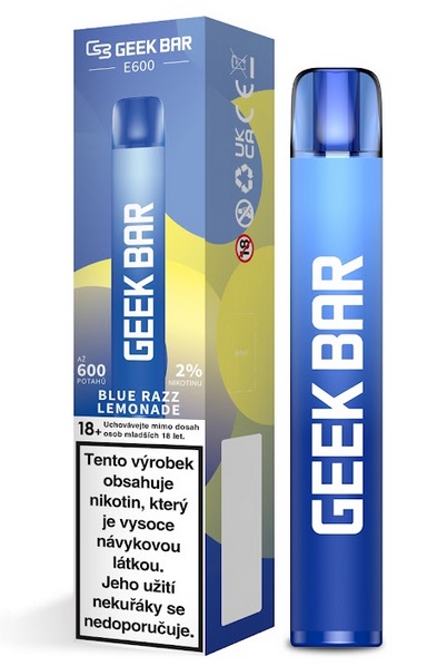Geek Bar E600 Blue Razz Lemonade 20 mg 600 potáhnutí 1 ks