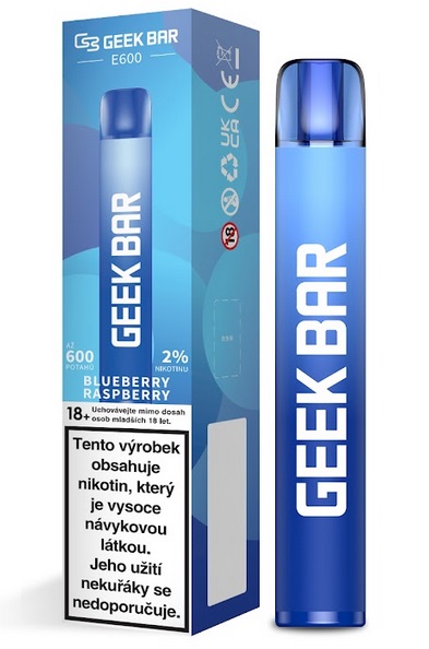 Geek Bar E600 Blueberry Raspberry 20 mg 600 potáhnutí 1 ks