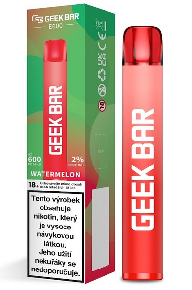 Geek Bar E600 Watermelon 20 mg 600 potáhnutí 1 ks