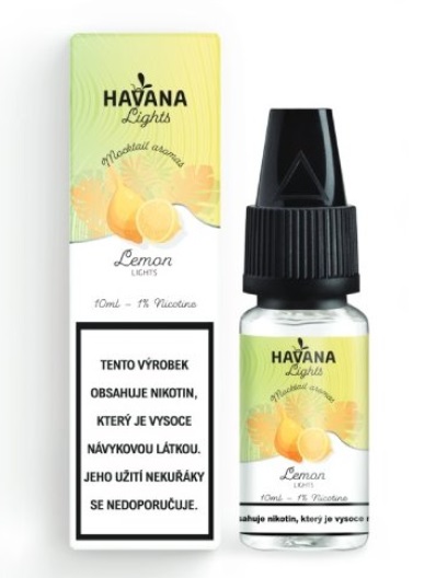 E-liquid Havana Lights Nic Salt - Lemon 10ml Množství nikotinu: 10mg