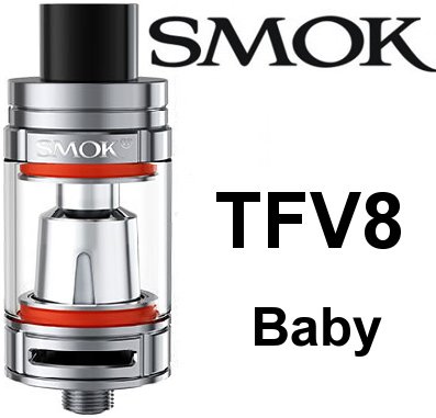 SMOK Clearomizér TFV8 Baby Stříbrný 3ml