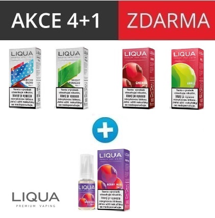 Liqua e-liquid 10ml (4+1 zdarma) 5ks