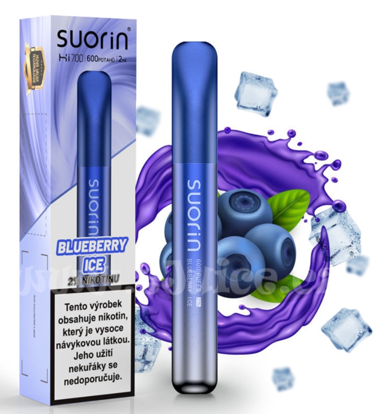 Suorin Bar Hi700 Blueberry Ice 20 mg 600 potáhnutí 1 ks