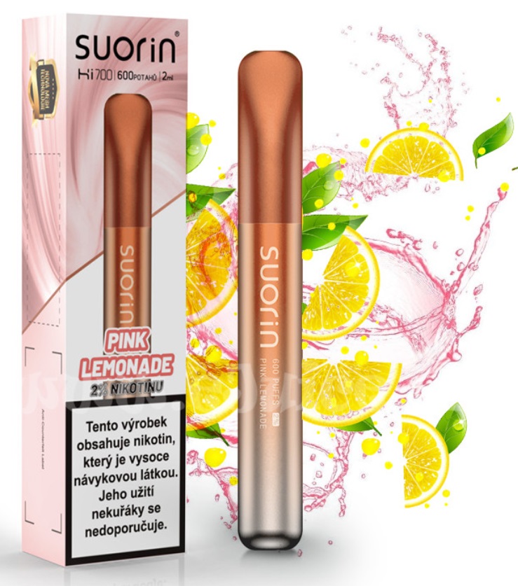 Suorin Bar Hi700 Pink Lemonade 20 mg 600 potáhnutí 1 ks