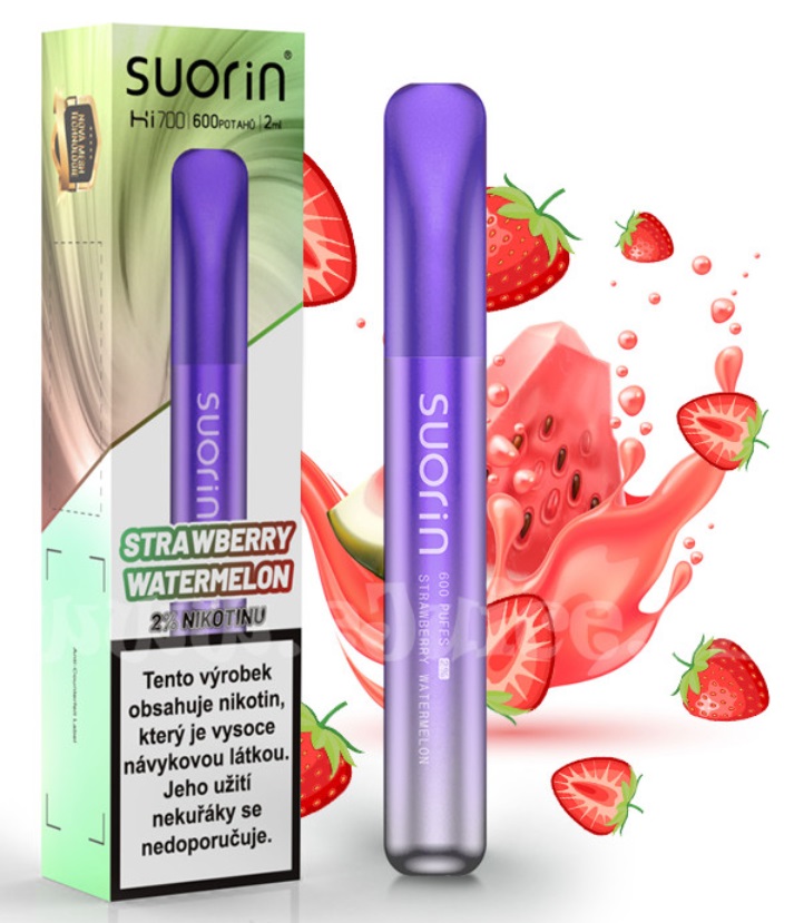 Suorin Bar Hi700 Strawberry Watermelon 20 mg 600 potáhnutí 1 ks