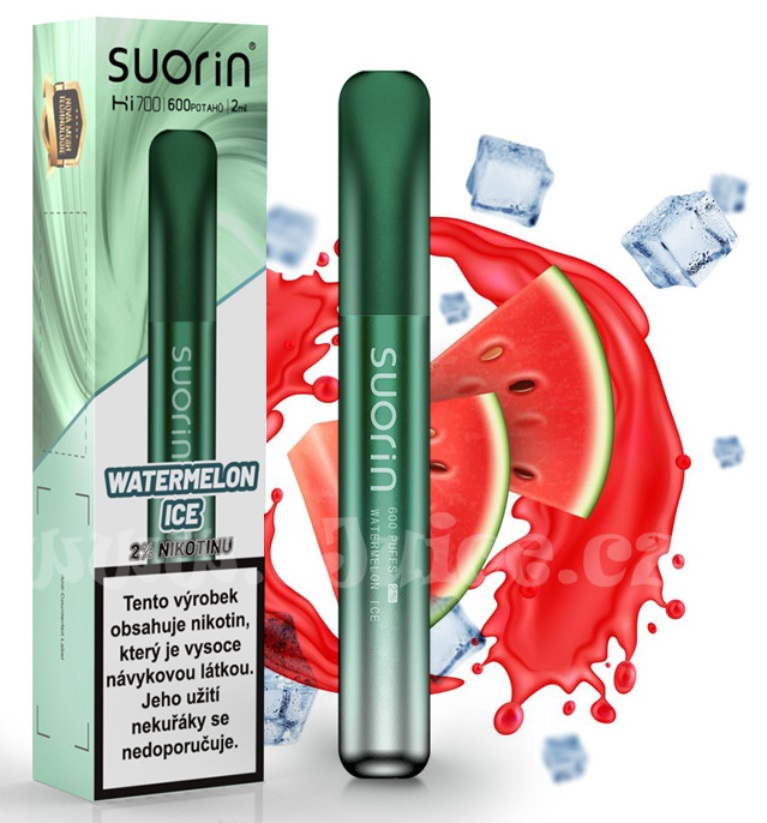 Suorin Bar Hi700 Watermelon Ice 20 mg 600 potáhnutí 1 ks