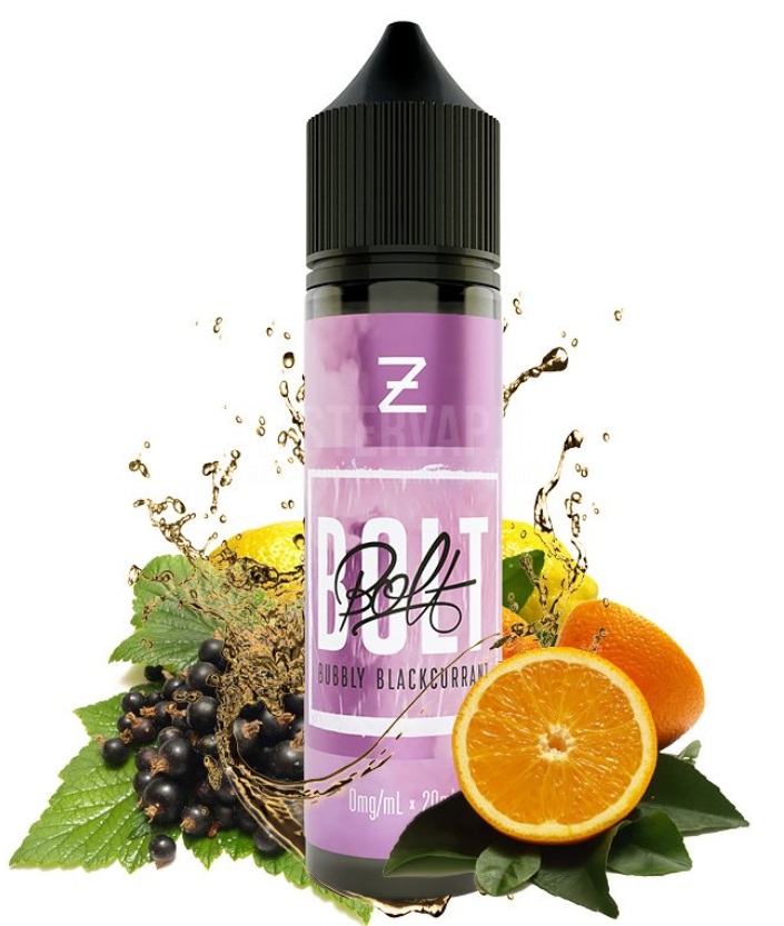 Zeus Juice Bubbly Blackcurrant BOLT shake & Vape 20ml