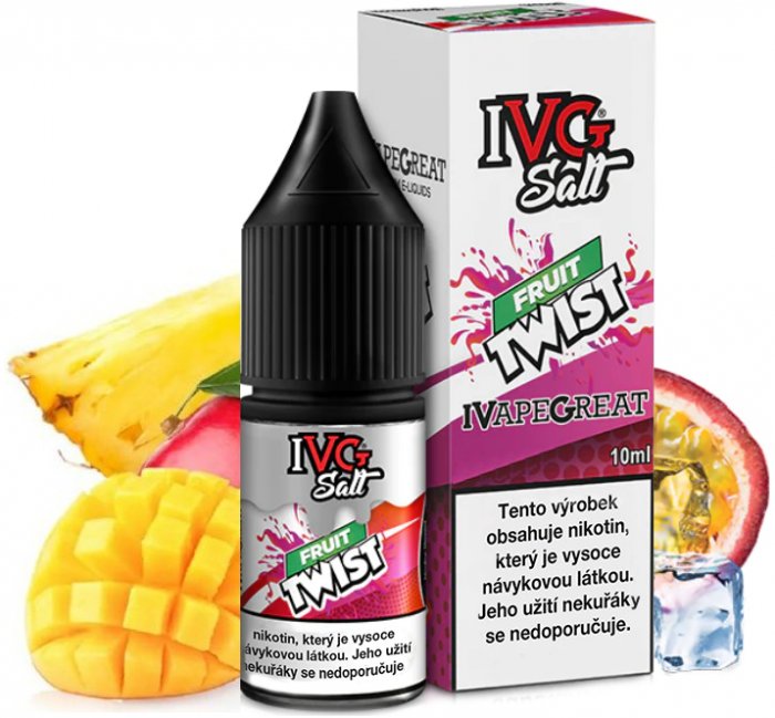 IVG E-Liquids Salt Fruit Twist 10 ml Množství nikotinu: 10mg