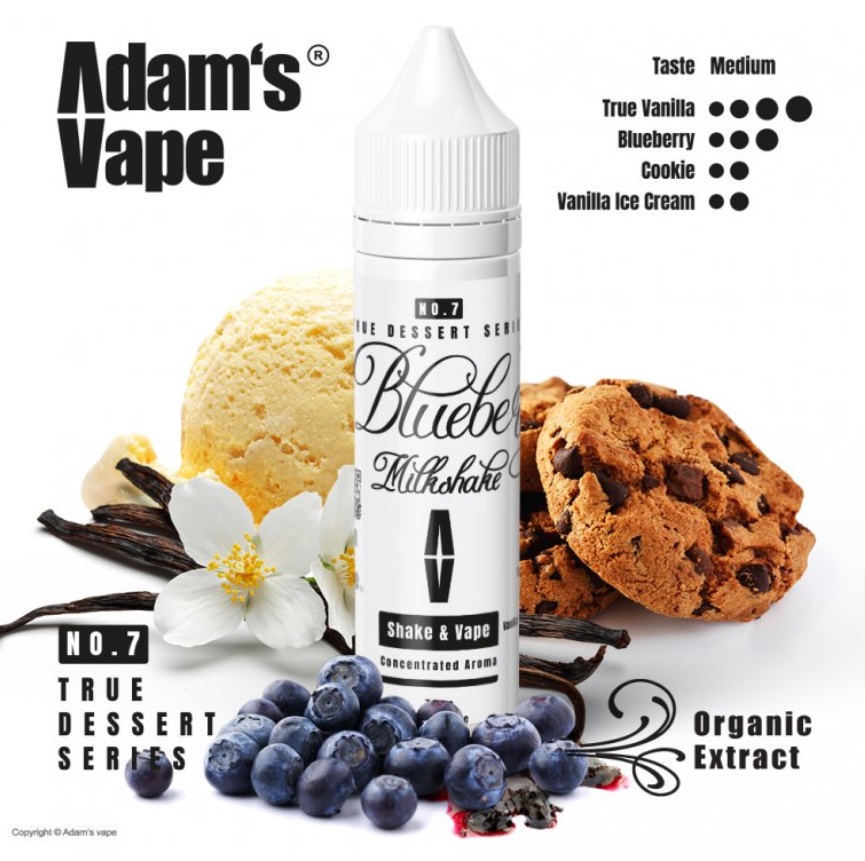 Adams vape Shake & Vape Blueberry Milkshake 12ml