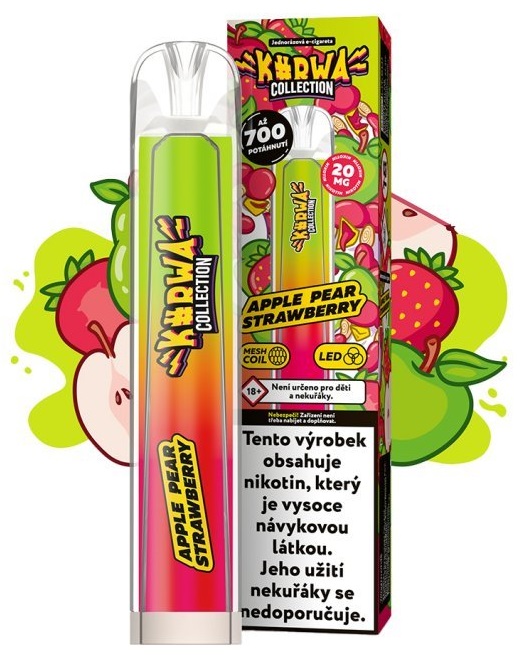 Kurwa Collection Apple Pear Strawberry 20 mg 700 potáhnutí 1 ks