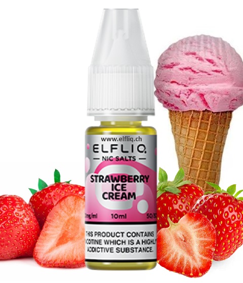 ELF BAR ELFLIQ - Strawberry Ice Cream 10ml Množství nikotinu: 20mg