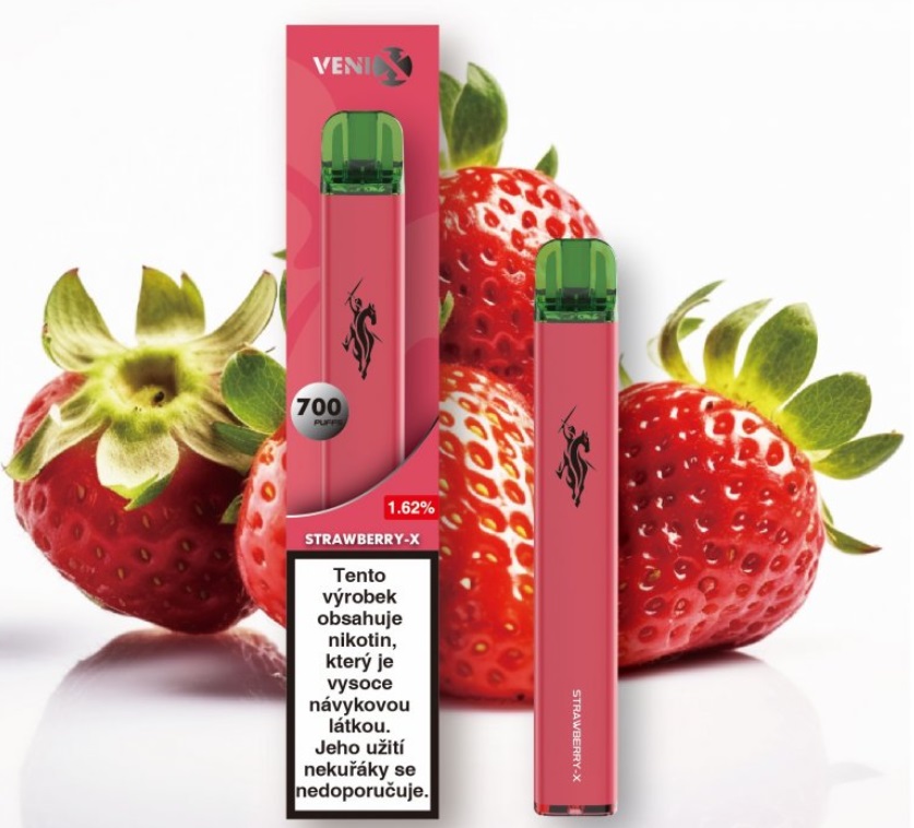 Venix Strawberry-X 18 mg 700 potáhnutí 1 ks