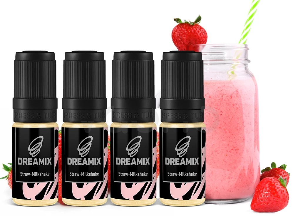 Dreamix Straw-Milkshake 4 x 10 ml Množství nikotinu: 0mg