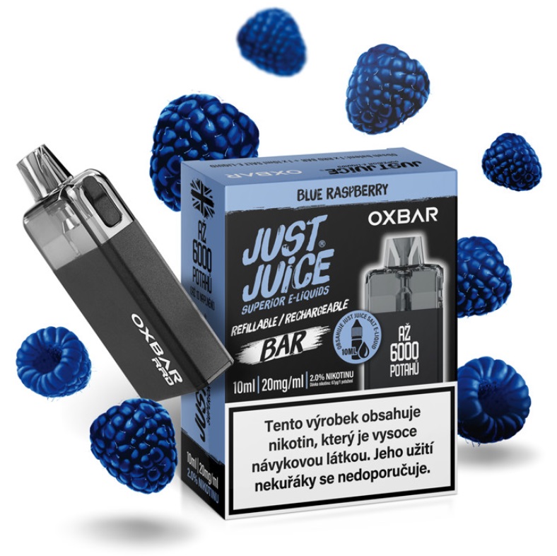 Just Juice OXBAR RRD 550 mAh Černá Blue Raspberry 1 ks