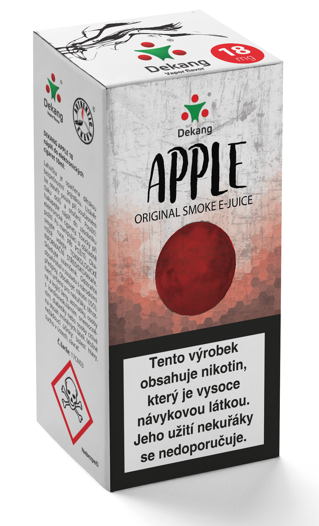 E-liquid Dekang 10ml Jablko - Apple Množství nikotinu: 6mg