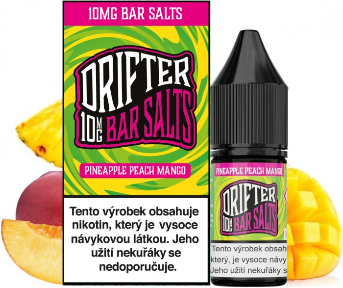 Drifter Bar Salts - Pineapple Peach Mango 10ml Množství nikotinu: 10mg