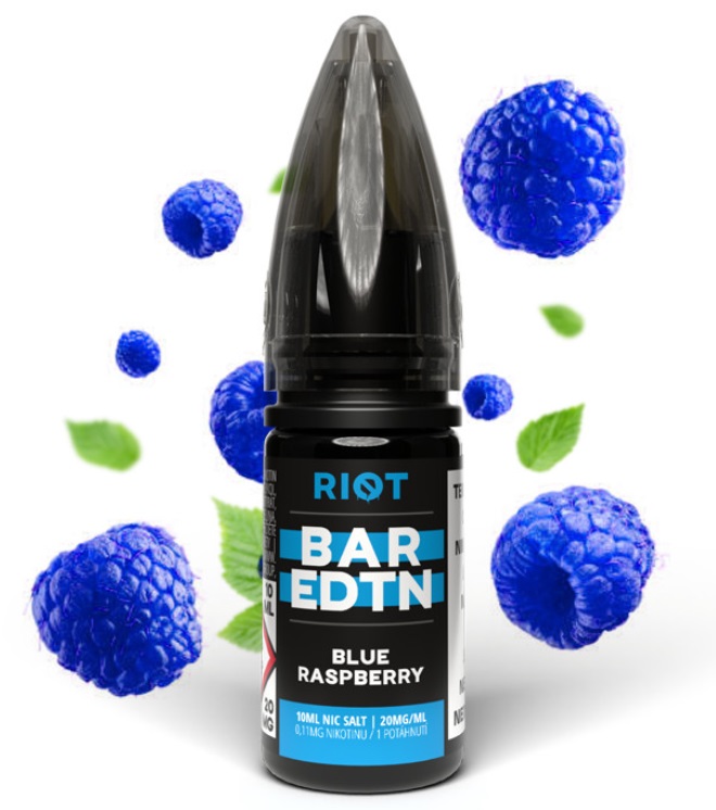 Riot BAR EDTN Salt - Blue Raspberry 10ml Množství nikotinu: 10mg
