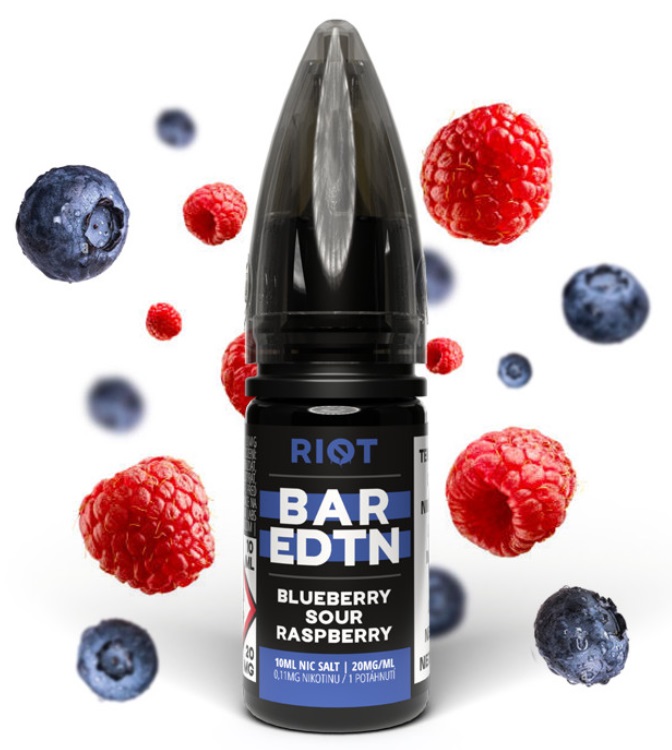 Riot BAR EDTN Salt - Blueberry Sour Raspberry 10ml Množství nikotinu: 5mg