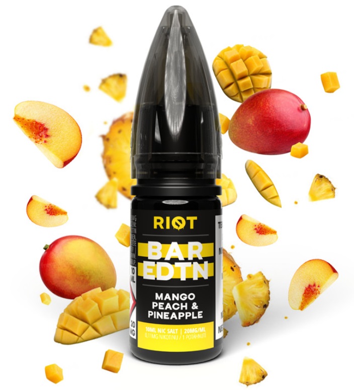 Riot BAR EDTN Salt - Mango Peach Pineapple 10ml Množství nikotinu: 5mg