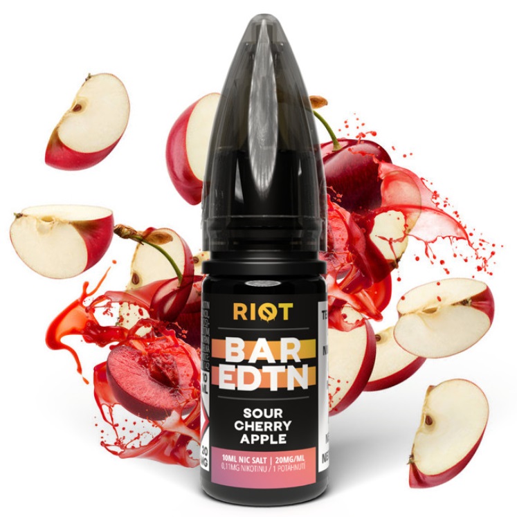 Riot BAR EDTN Salt - Sour Cherry Apple 10ml Množství nikotinu: 20mg