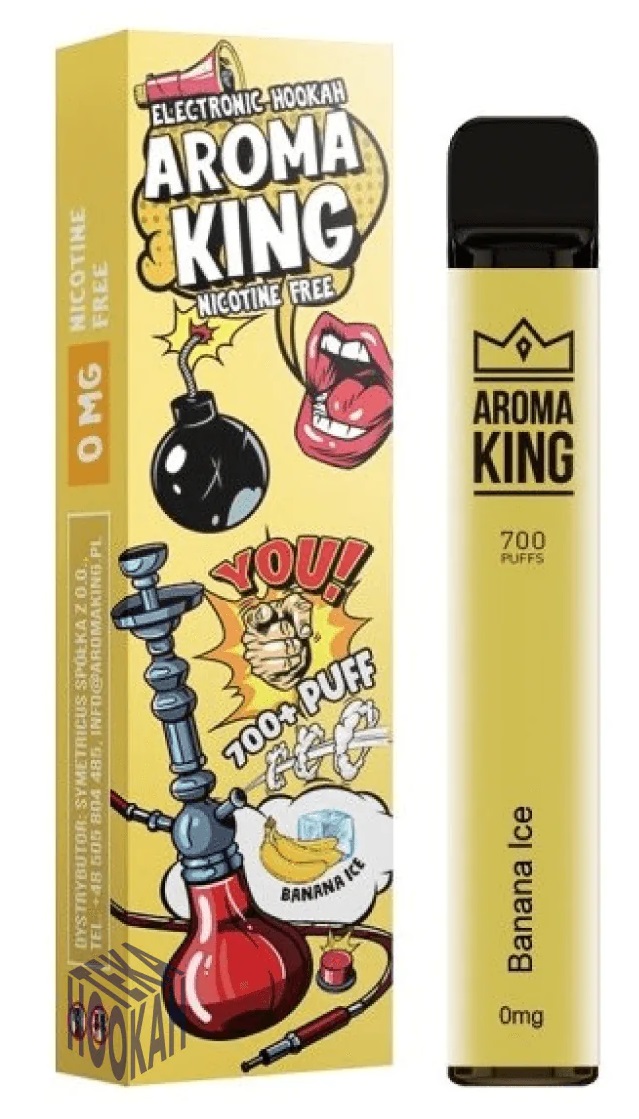 Aroma King Hookah Banana Ice 0 mg 700 potáhnutí 1 ks