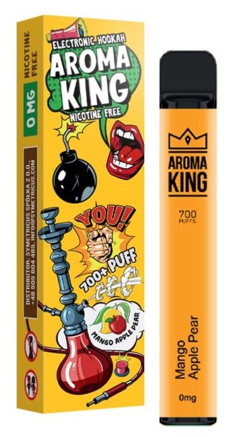 Aroma King Hookah Mango Apple Pear 0 mg 700 potáhnutí 1 ks