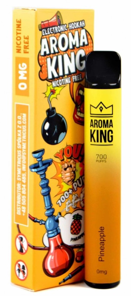 Aroma King Hookah Pineapple 0 mg 700 potáhnutí 1 ks
