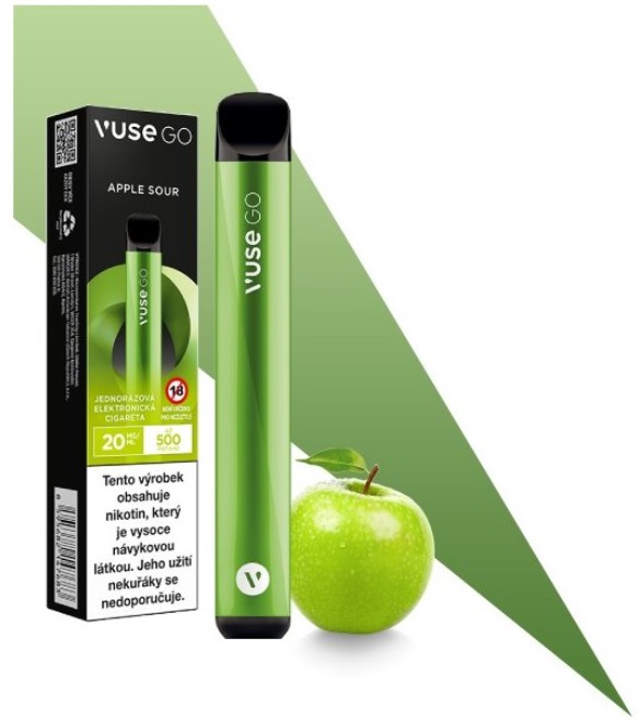 Vuse GO Apple Sour 20 mg 500 potáhnutí 1 ks