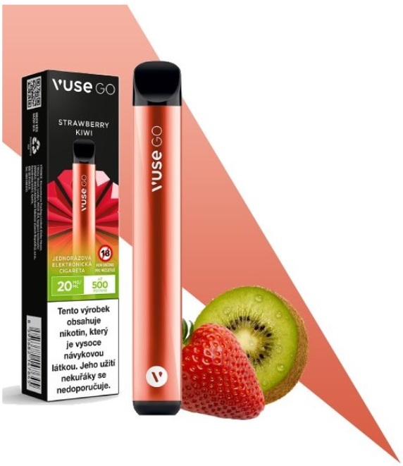 Vuse GO Strawberry Kiwi 20 mg 500 potáhnutí 1 ks
