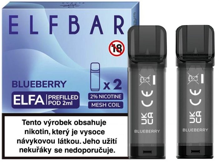 Elf Bar ELFA Pods cartridge 2Pack - Blueberry 20mg