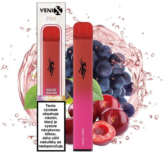 Venix Pro Cherry Grape-X 18 mg 700 potáhnutí 1 ks
