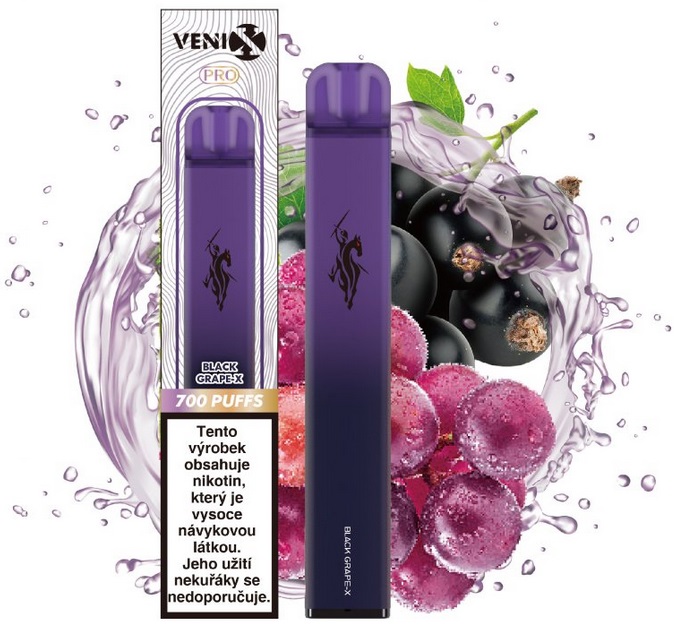 Venix Pro Black Grape-X 18 mg 700 potáhnutí 1 ks