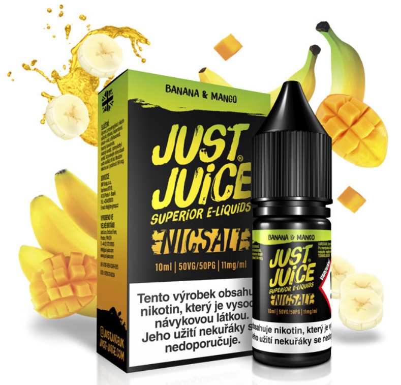 Just Juice Salt Banana & Mango 10 ml Množství nikotinu: 11mg