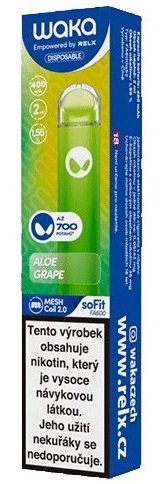 WAKA soFit Aloe Grape 18 mg 700 potáhnutí 1 ks