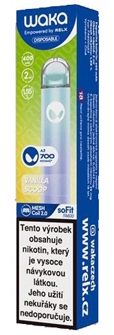 WAKA soFit Vanilla Scoop 18 mg 700 potáhnutí 1 ks