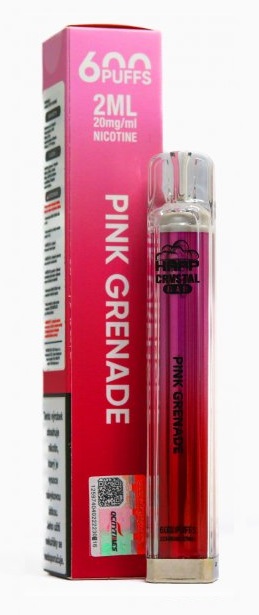 HAPP Crystal Pink Grenade 20 mg 600 potáhnutí 1 ks