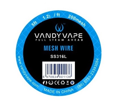 Vandy Vape Mesh SS316L 200 mesh