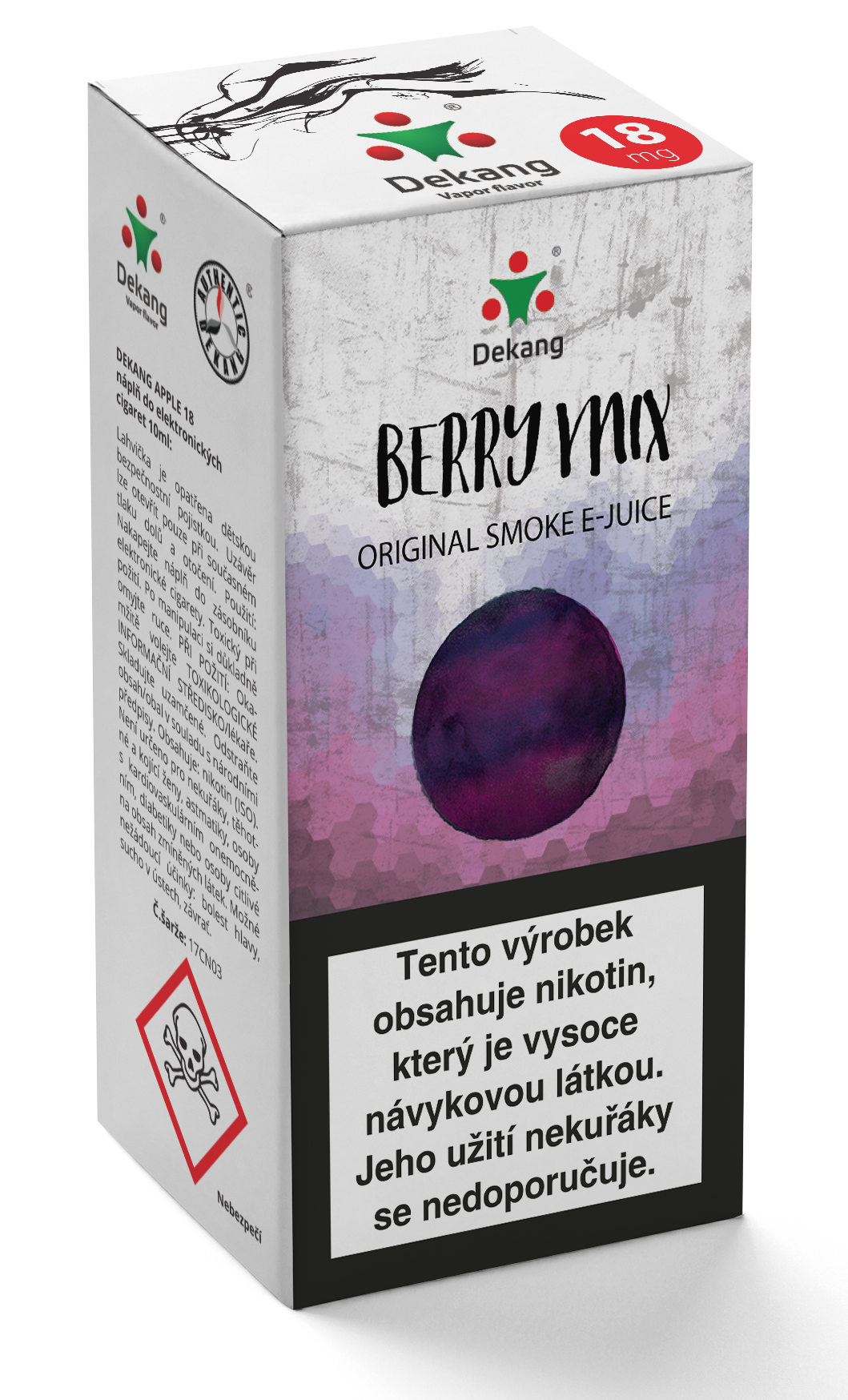 E-liquid Dekang 10ml Lesní plody - Berry Mix Množství nikotinu: 18mg