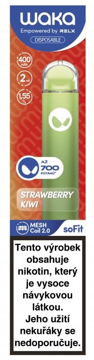 WAKA soFit Strawberry Kiwi 18 mg 700 potáhnutí 1 ks