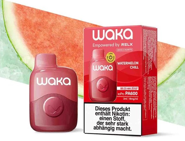 WAKA soPro Watermelon Chill 18 mg 700 potáhnutí 1 ks