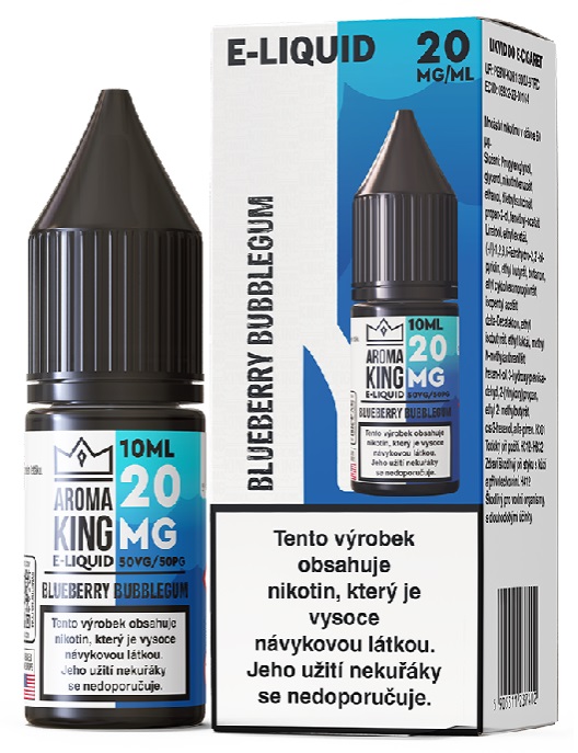 Aroma King Salt Blueberry Bubblegum 10 ml 20 mg