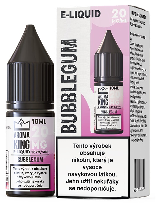 Aroma King Salt Bubblegum 10 ml 20 mg