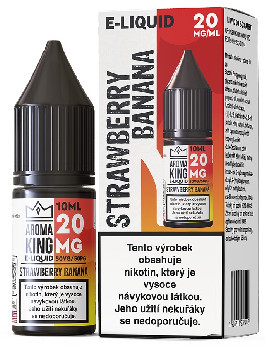 Aroma King Salt Strawberry Banana 10 ml 20 mg