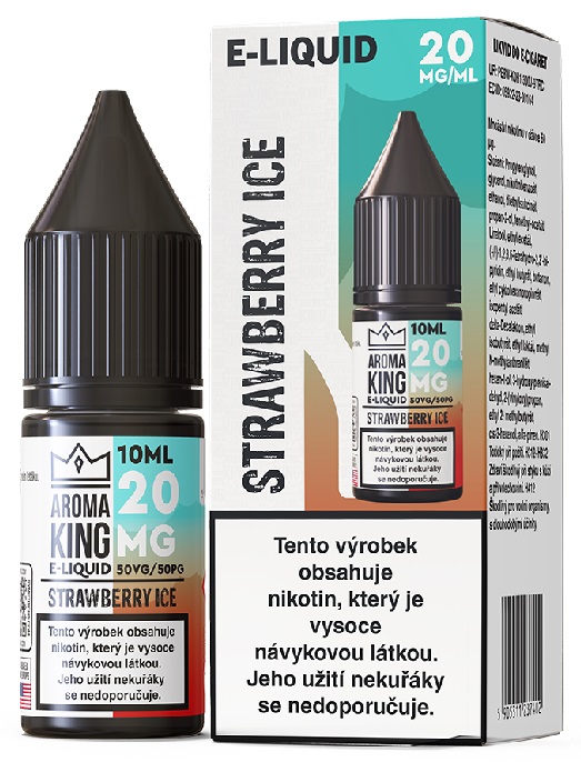 Aroma King Salt Strawberry Ice 10 ml 20 mg