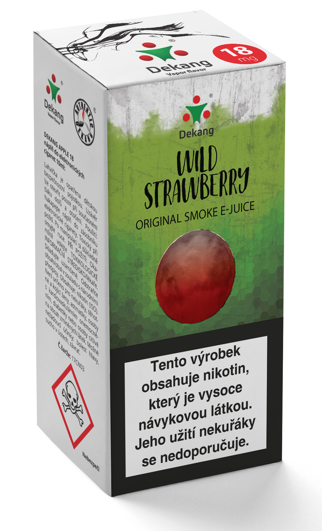 E-liquid Dekang 10ml Lesní jahoda (Wild Strawberry) Množství nikotinu: 0mg